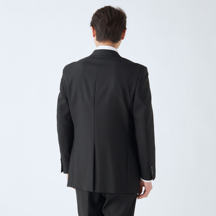 トゥルートップ 【TRUE TOP】【秋冬】2釦シングルフォーマルスーツ 1タックパンツ/アジャスター付/※裾上げ必要 黒