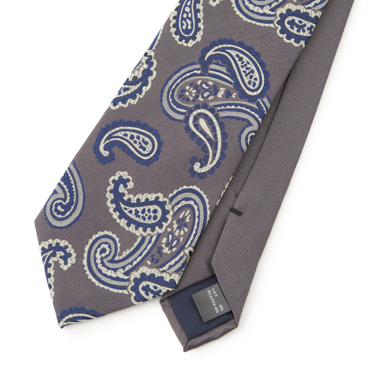 ソノタ（KONAKA用） 土佐兄弟コラボネクタイ＜社会人応援＞【兄】シルクブレンドペイズリーネクタイ/グレー/「ハナキンバンザイ」 その他