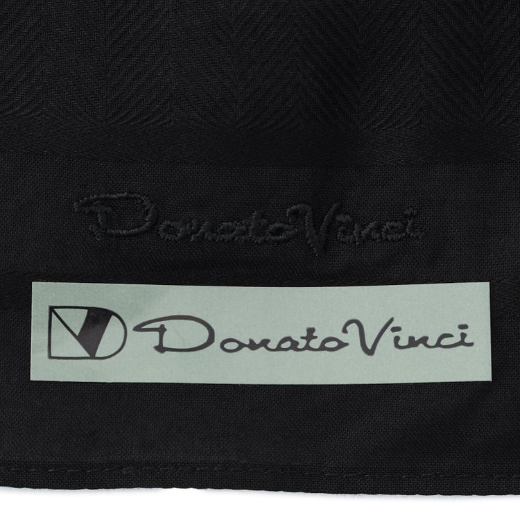 ドナートヴィンチ 【Donato Vinci Italy】ハンカチ/ブラック 黒