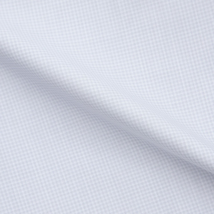 ＤＵＫＥ ＭＯＲＧＡ 【形態安定】ワイドカラーワイシャツ/グレー×チェック グレー中間