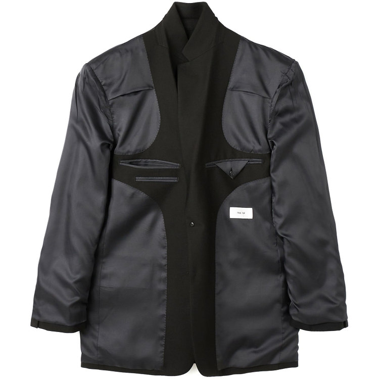 トゥルートップ 【TRUE TOP】【秋冬】2釦シングルフォーマルスーツ 1タックパンツ/アジャスター付/※裾上げ必要 黒