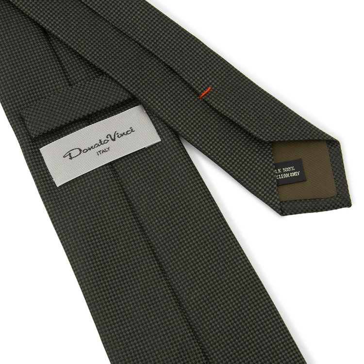 ドナートヴィンチ 【名品】【Donato Vinci Italy】シルクソリッドネクタイ 8.5cm;幅/グリーン/MADE IN JAPAN その他
