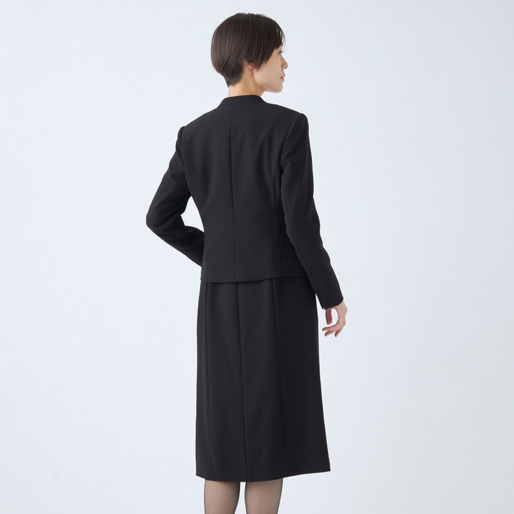 カンサイファム 【KANSAI YAMAMOTO FEMME】【年間】ノーカラー＋ワンピーススカートレディースフォーマル 黒