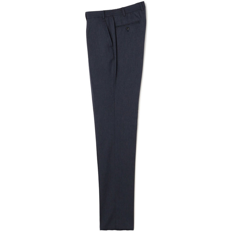 ＪＰ コンフォート 【JOHN PEARSE comfort】【年間】スリーピース2釦シングルスーツ ショートタック/ネイビー×チェック/ULTRA MOVE/ウォッシャブル/※裾上げ必要 紺中間