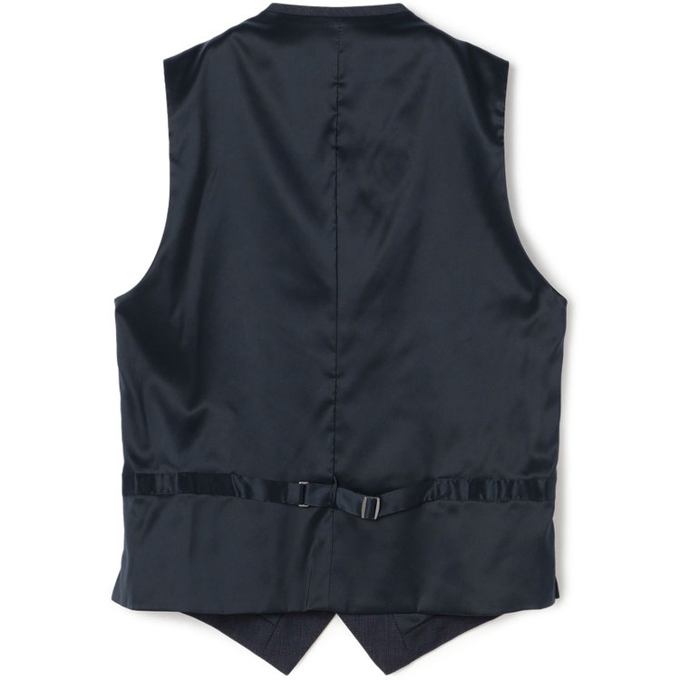 ＪＰ コンフォート 【JOHN PEARSE comfort】【年間】スリーピース2釦シングルスーツ ショートタック/ネイビー×チェック/ULTRA MOVE/ウォッシャブル/※裾上げ必要 紺中間