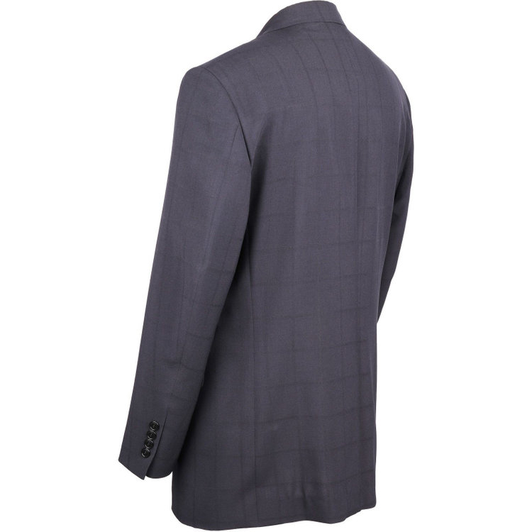 トゥルートップ 【TRUE TOP】【春夏】2釦シングルスーツ 1タック/ネイビー×シャドーチェック/ウォッシャブルパンツ ネイビー系(紺)