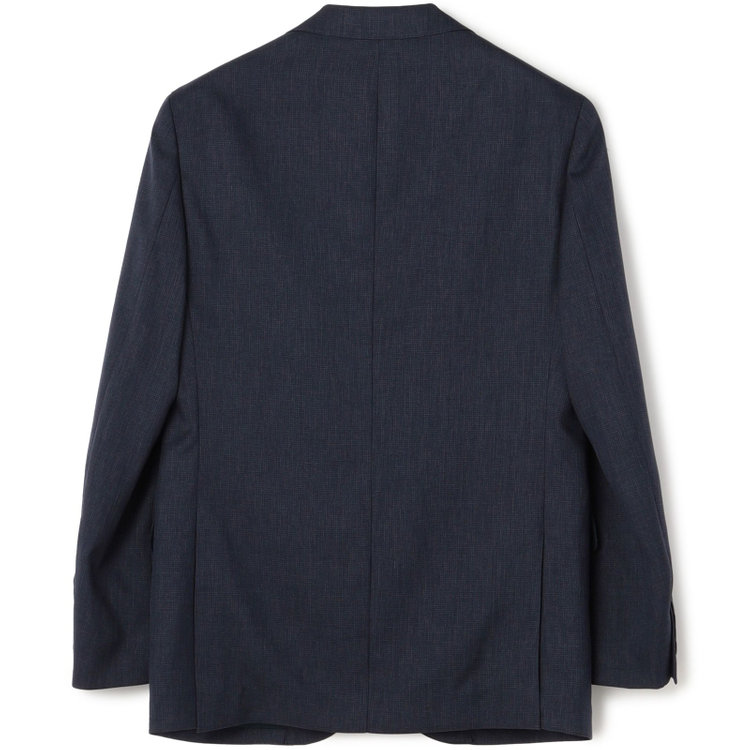 ＪＰ コンフォート 【JOHN PEARSE comfort】【年間】スリーピース2釦シングルスーツ ショートタック/ネイビー×チェック/ULTRA MOVE/ウォッシャブル/※裾上げ必要 紺中間