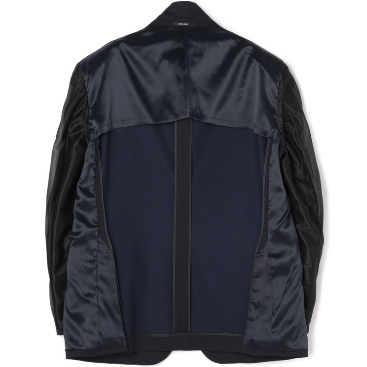 ＫＡＮＳＡＩＭＡＮ 【KANSAIMAN collection】【秋冬】2釦シングルスーツ ショートタック/ネイビー×シャドーストライプ/ULTRA MOVE/※裾上げ必要 紺中間