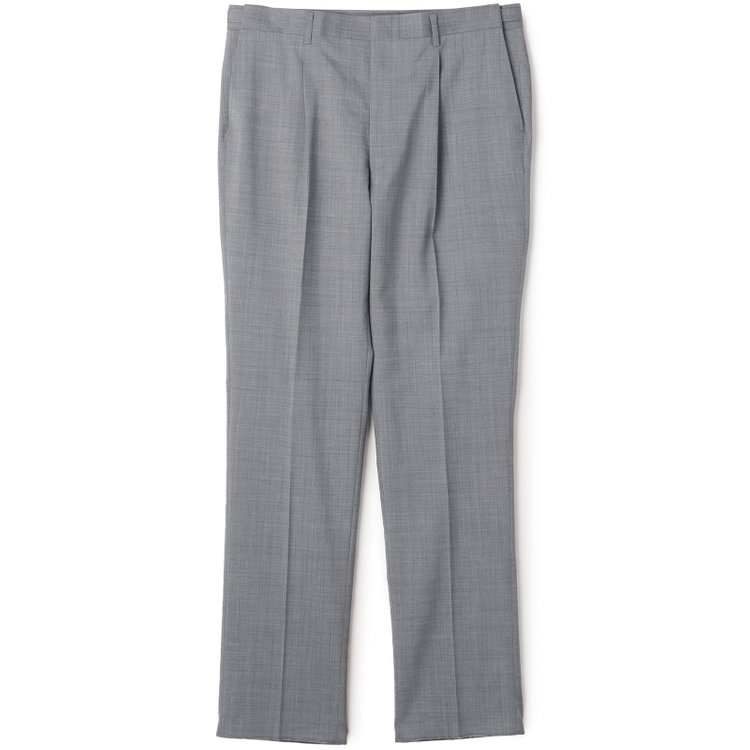 ソノタ（KONAKA用） 【L.O.X】【大きいサイズ】【春夏】ウールブレンド 1タックパンツスラックス/グレー/ウエストアジャスター仕様/※裾上げ必要 グレー濃色