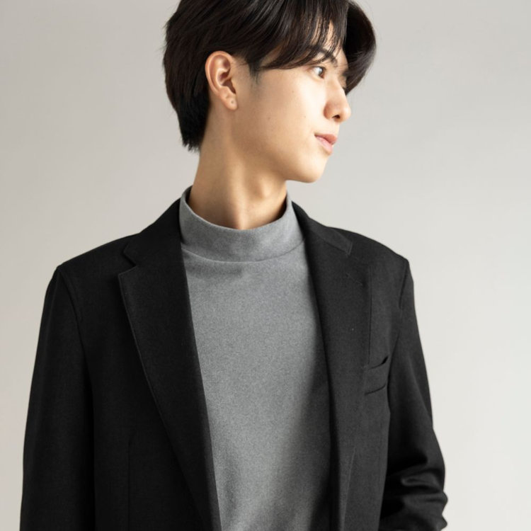 ＵＷＳ ＷＯＲＫ ビジカジセットアップ【ULTRA WORK SUIT】【秋冬】2釦ジャケット/ブラック 黒