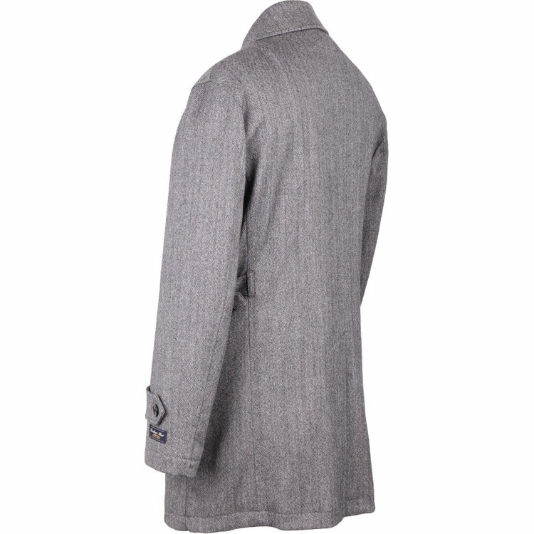 ソノタ（KONAKA用） 【トレンチ】【パワーストレッチ】ウールコート/グレー×ヘリンボーン グレー系(灰)