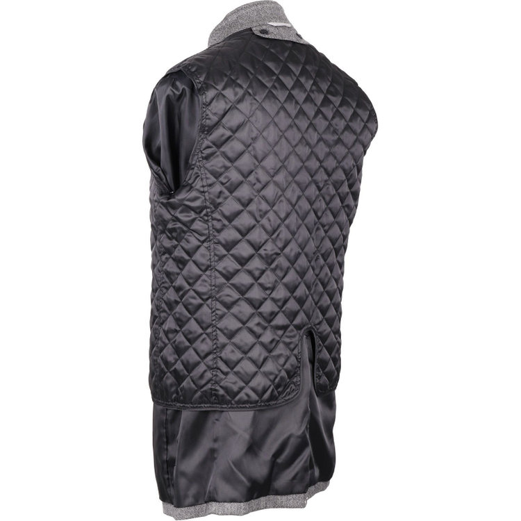 ソノタ（KONAKA用） 【トレンチ】【パワーストレッチ】ウールコート/グレー×ヘリンボーン グレー系(灰)