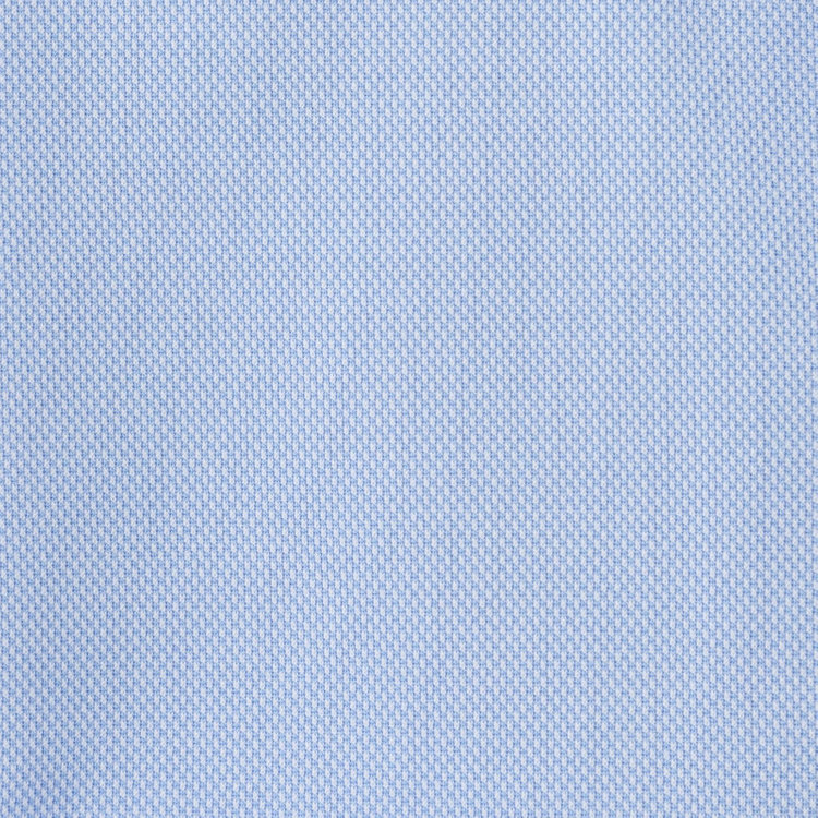 ジョンピアース 【JOHN PEARSE Black】【ノンアイロン】クレリックドレスワイシャツ/ホワイト×ブルー/ULTRA MOVE/ニット素材 青淡色