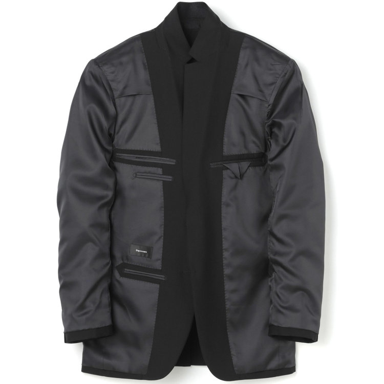 ＵＮＰＲＥＳＳＵＲＥ 【Unpressure】【秋冬】2釦シングルフォーマルスーツ 0タックパンツ/アジャスター付き/※裾上げ必要 黒