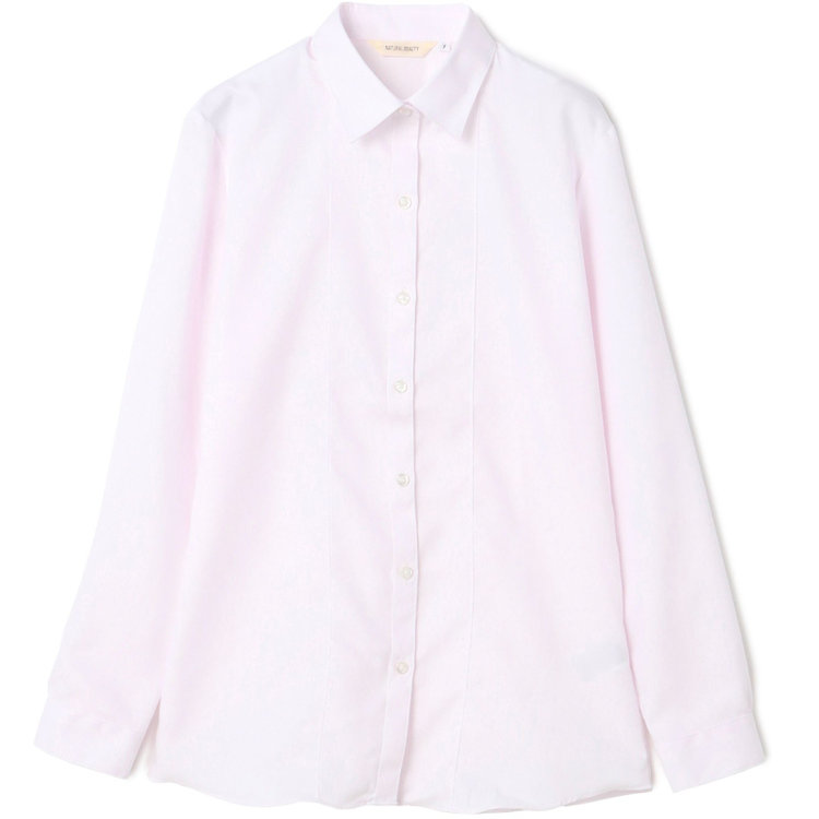 ナチュラル　ビューティー 【NATURAL BEAUTY】リボン取り外しブラウス/ペールピンク×ドビー 赤淡色