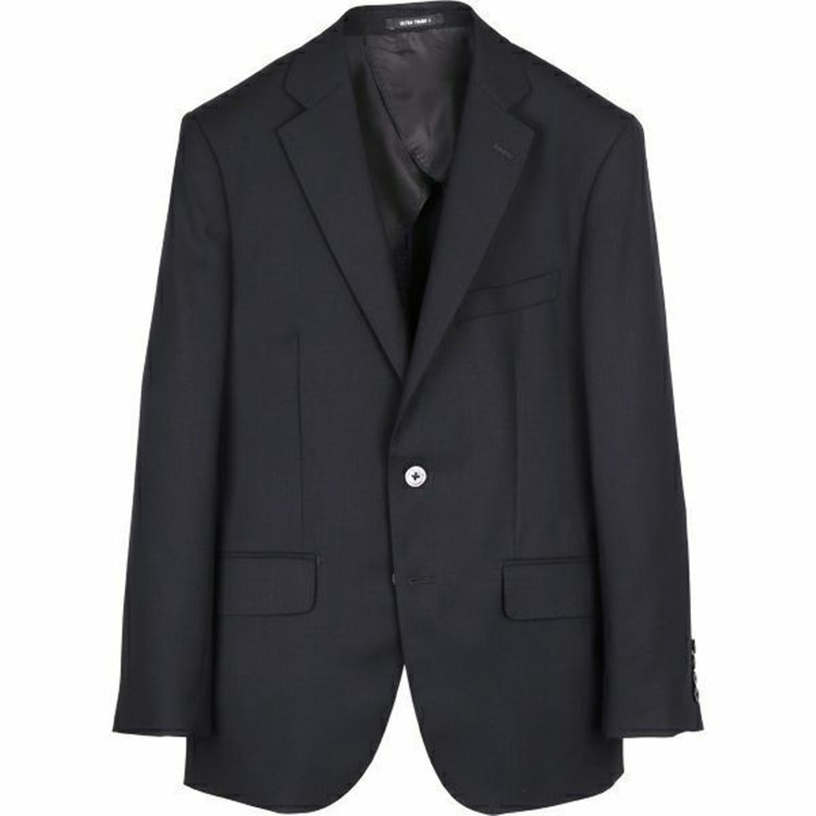 ジョンピアースブラック 【JOHN PEARSE Black】【年間】【SHOWER CLEAN】2釦シングルジャケット/ネイビー×ソリッド ネイビー系(紺)