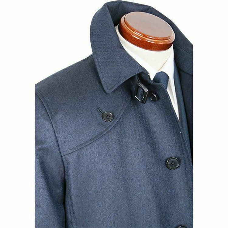 ソノタ（KONAKA用） 【トレンチ】ウールコート/ネイビー×ヘリンボーン ネイビー系(紺)