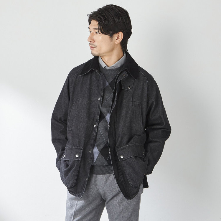 LYLE&SCOTT】ブルゾン/ブラック×オレンジ（3450-7060-49_S