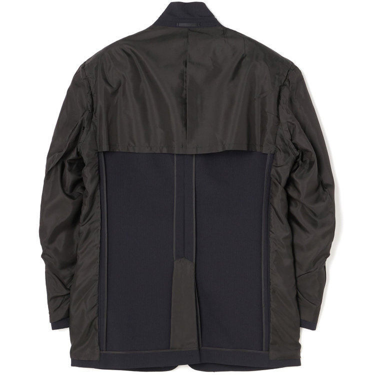 ジョンピアース 【JOHN PEARSE White】【春夏】2釦シングルスーツ ワンタックパンツ / ネイビー×ストライプ / SHOWER CLEAN / 形状安定 ※裾直し必要 紺中間