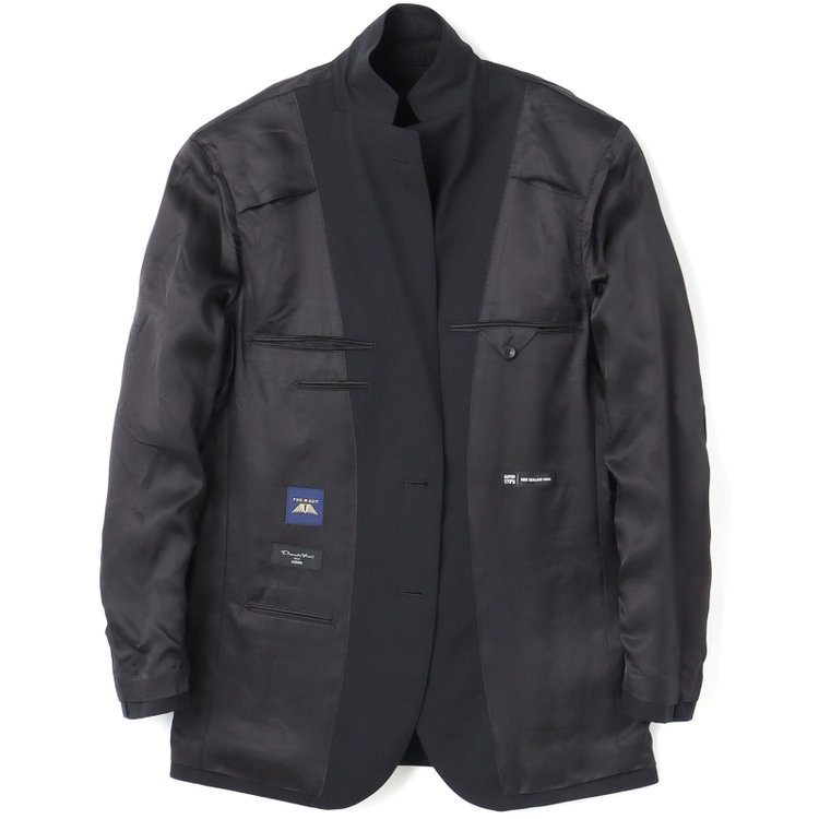 ドナートヴィンチウォモ 【THE 神 SUIT】【Donato Vinci Italy UOMO】【春夏】2釦シングルスーツ 0タック/ブラック/NEW ZEALAND WOOL SUPER170'S/※裾上げ必要 黒