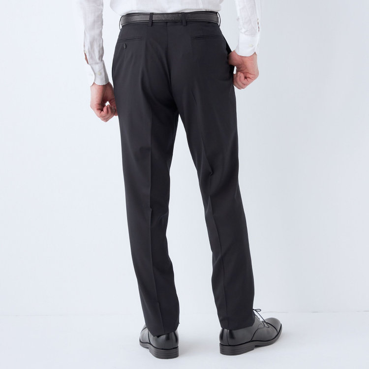 ドナートヴィンチウォモ 【THE 神 SUIT】【Donato Vinci Italy UOMO】【春夏】2釦シングルスーツ 0タック/ブラック/NEW ZEALAND WOOL SUPER170'S/※裾上げ必要 黒