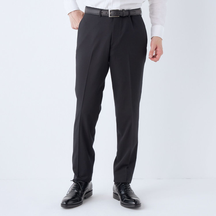 ドナートヴィンチウォモ 【THE 神 SUIT】【Donato Vinci Italy UOMO】【春夏】2釦シングルスーツ 0タック/ブラック/NEW ZEALAND WOOL SUPER170'S/※裾上げ必要 黒