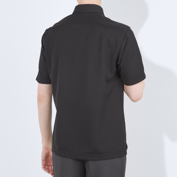 ＪＰコンフォート ネイビー 【発送在庫あり】【WEB限定】【半袖】【JOHN PEARSE comfort navy】カッタウェイビズポロシャツ プルオーバータイプ/ブラック/ULTRA MOVE「ニット素材」「ノーアイロン」「ストレッチ」「高通気性」 黒