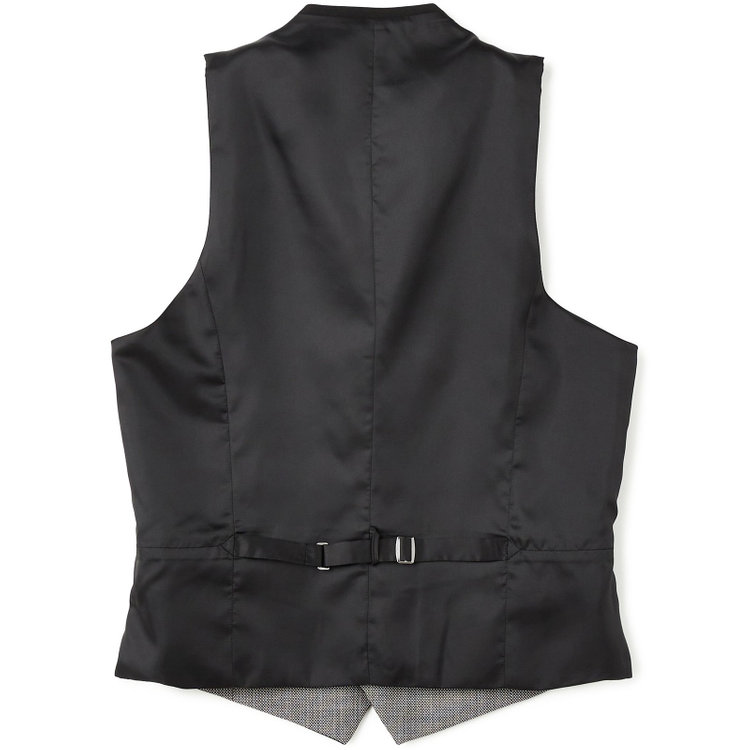 ソノタ（KONAKA用） 【年間】リバーシブルジレ(ベスト)/グレー×バーズアイ＆ブラック×ソリッド グレー中間