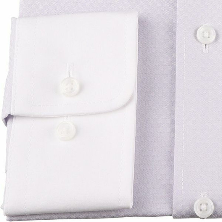 ハイスペックモーション 【HIGH SPEC MOTION】【形態安定】【ストレッチ】クレリックボタンダウンドレスワイシャツ/ホワイト：グレー×ドビー/LYCRA グレー系(灰)