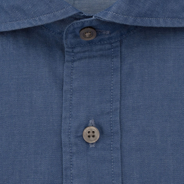 ＪＰコンフォート ネイビー 【JOHN PEARSE comfort navy】ホリゾンタルワイドワイシャツ/ブルー 青濃色