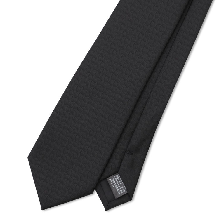 ソノタ（KONAKA用） 【お葬式】フォーマルネクタイ 7.0cm幅/ブラック×小紋柄 黒