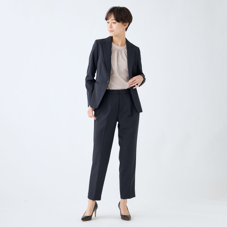 ＭＩＲＵＭ 【mirum purple】【年間】1釦テーラードジャケット/ネイビー 紺中間