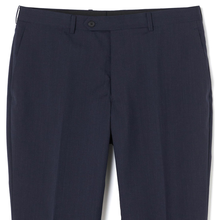 ＪＰセレクトライン 【JOHN PEARSE Black SELECT LINE】【春夏】2釦シングルスーツ ノータックパンツ / ネイビー / 形状安定 /SHOWER CLEAN ※裾直し必要 紺中間