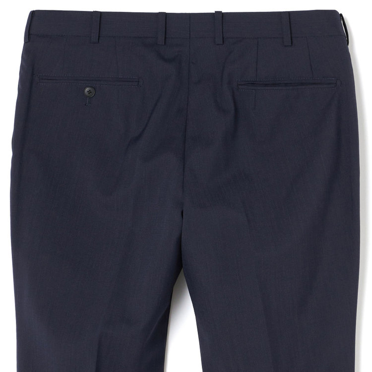 ＪＰセレクトライン 【JOHN PEARSE Black SELECT LINE】【春夏】2釦シングルスーツ ノータックパンツ / ネイビー / 形状安定 /SHOWER CLEAN ※裾直し必要 紺中間