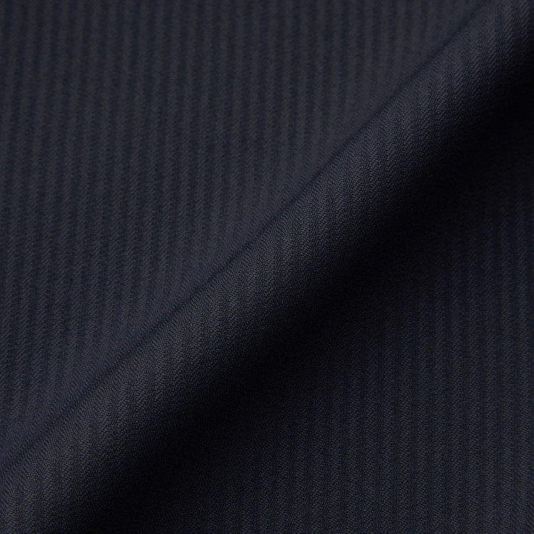 ハイスペックモーション 【HIGH SPEC MOTION】【年間】2釦シングルスーツ 0タック/ネイビー×シャドーストライプ/パンツウォシャブル/※裾上げ必要 紺濃色