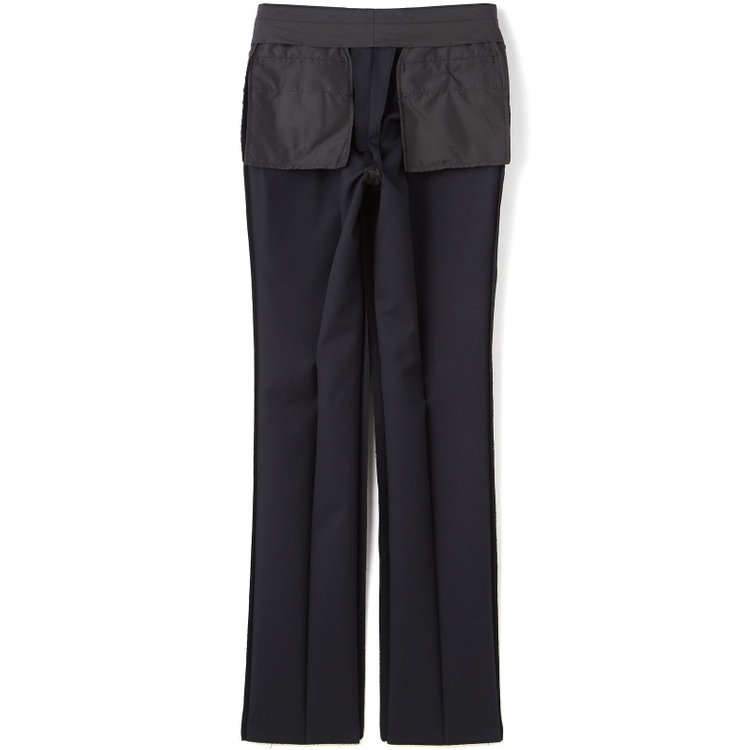 ハイスペックモーション 【HIGH SPEC MOTION】【年間】2釦シングルスーツ 0タック/ネイビー×シャドーストライプ/パンツウォシャブル/※裾上げ必要 紺濃色