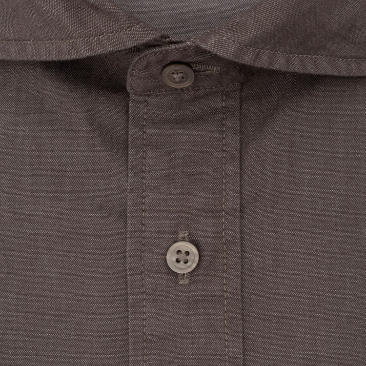 ＪＰコンフォート ネイビー 【JOHN PEARSE comfort navy】ホリゾンタルワイドドレスワイシャツ/ブラウン 茶中間
