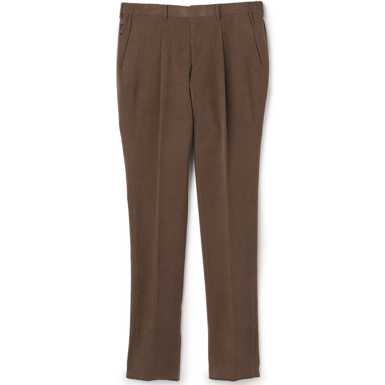 スタンリーブラッカ 【stanley blacker new york】【秋冬】ハイブリッドコーデュロイスラックス/裾上げ必要 茶中間