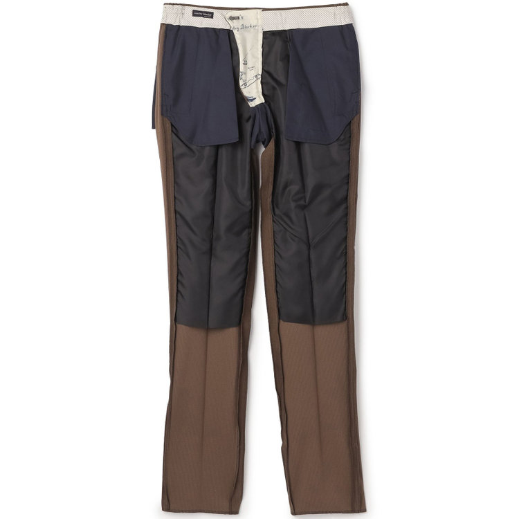 スタンリーブラッカ 【stanley blacker new york】【秋冬】ハイブリッドコーデュロイスラックス/裾上げ必要 茶中間