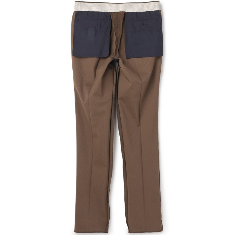 スタンリーブラッカ 【stanley blacker new york】【秋冬】ハイブリッドコーデュロイスラックス/裾上げ必要 茶中間