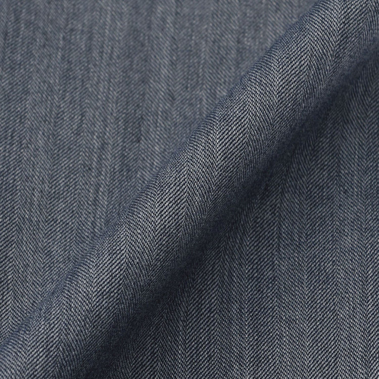 スタンリーブラッカ 【stanley blacker new york】【春夏】1タックパンツ/グレー×ソラーロヘリンボーン/ウエストムーブ/裾上げ必要 グレー中間