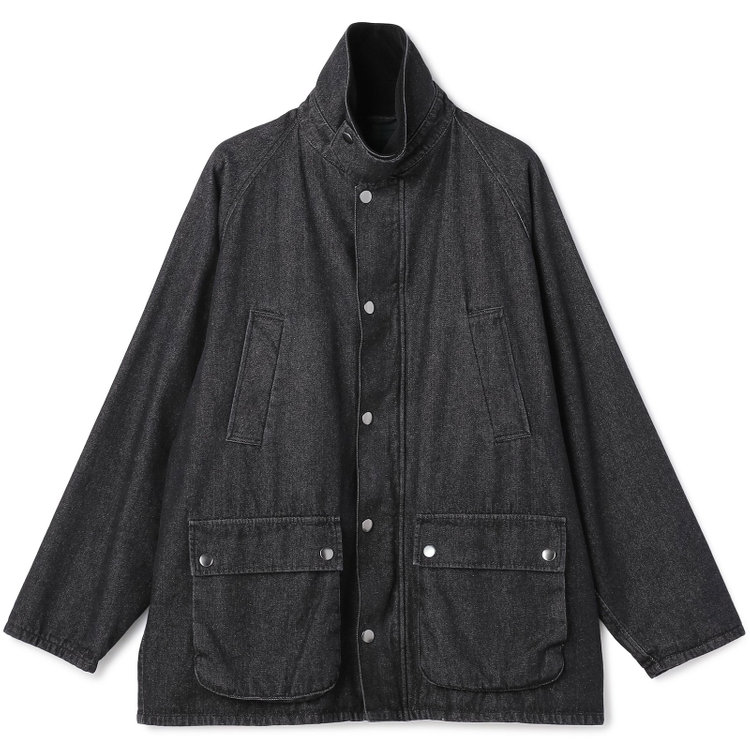 スタンリーブラッカ 【stanley blacker new york】【秋冬】デニムハンティングジャケット/ブラック 黒