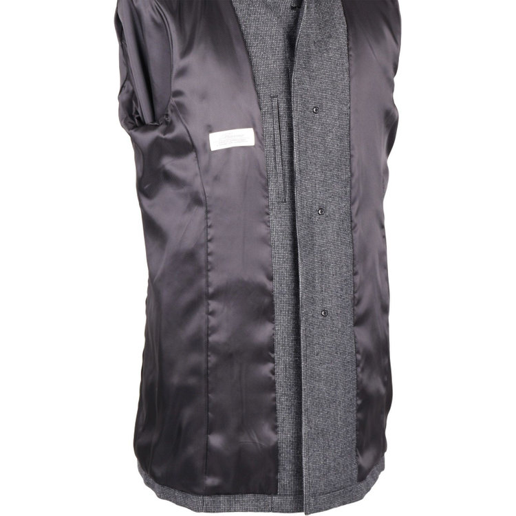 ソノタ（KONAKA用） 【ステンカラー】ウールコート/グレー×チェック グレー系(灰)