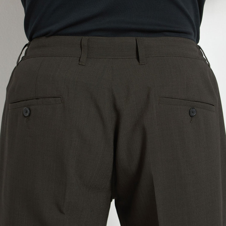 ＵＷＳ ＷＯＲＫ 【ULTRA WORK SUIT】【春夏】セットアップパンツ/カーキ/ドローコード/裾上げ済み仕様 黄淡色