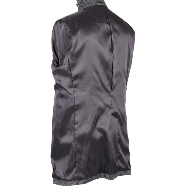 ソノタ（KONAKA用） 【ステンカラー】ウールコート/グレー×チェック グレー系(灰)