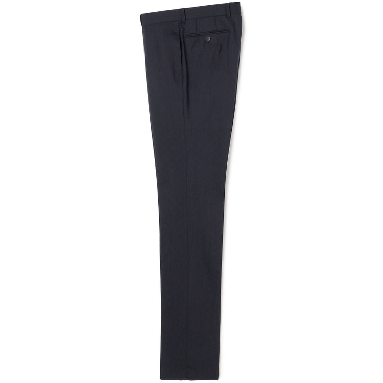 ドナートヴィンチウォモ 【Donato Vinci Italy UOMO】【春夏】2釦シングルスーツ 0タック/ネイビー×シャドーストライプ/NEW ZEALAND WOOL/REAL NAVY/COOL REFLECTION/SustainaBee Wool/※裾上げ必要 紺中間
