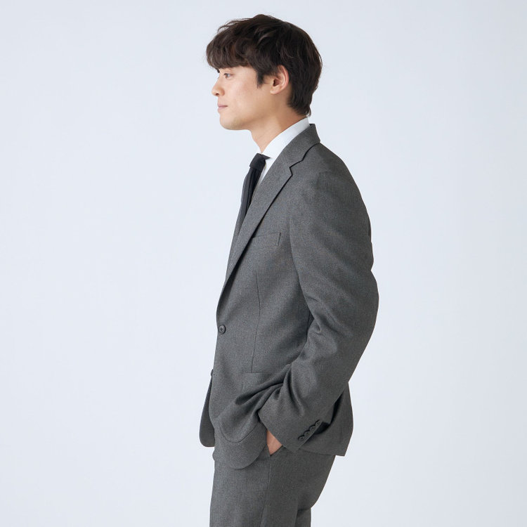 ハイスペックモーション 【HIGH SPEC MOTION】【春夏】ポリエステル2釦シングルジャケット/グレー グレー濃色
