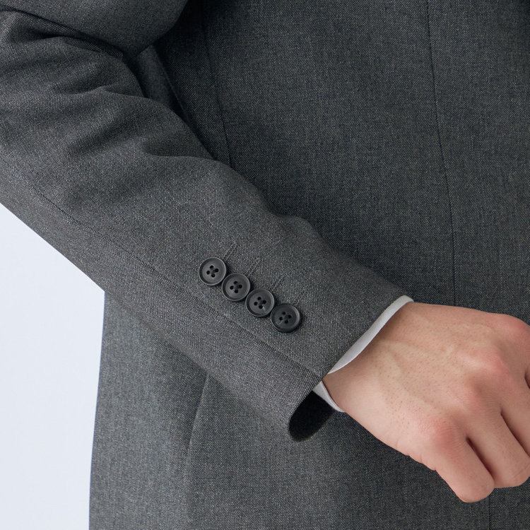 ハイスペックモーション 【HIGH SPEC MOTION】【春夏】ポリエステル2釦シングルジャケット/グレー グレー濃色