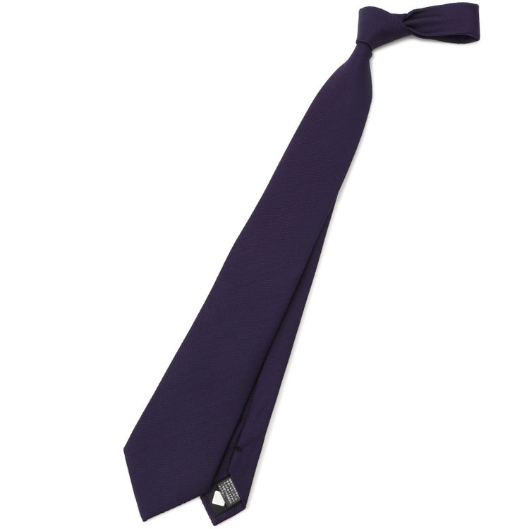 カンサイマンブルー 【イージーパーソナルカラータイ】【KANSAIMAN collection】シルクネクタイ＆ポケットチーフ付き/8.0㎝/冬 パープル その他