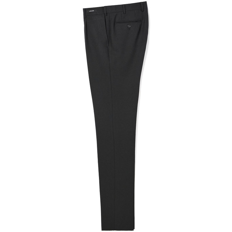 ＪＰコンフォート ネイビー 【JOHN PEARSE comfort navy】【秋冬】TUMUGITO 1タックパンツ セットアップ対応/ ブラック/ ウエストムーブ/ULTRA MOVE/ ウォッシャブル ※裾直し必要 黒